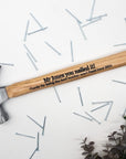 teacher hammer Personalised engraved hammer You Nailed It