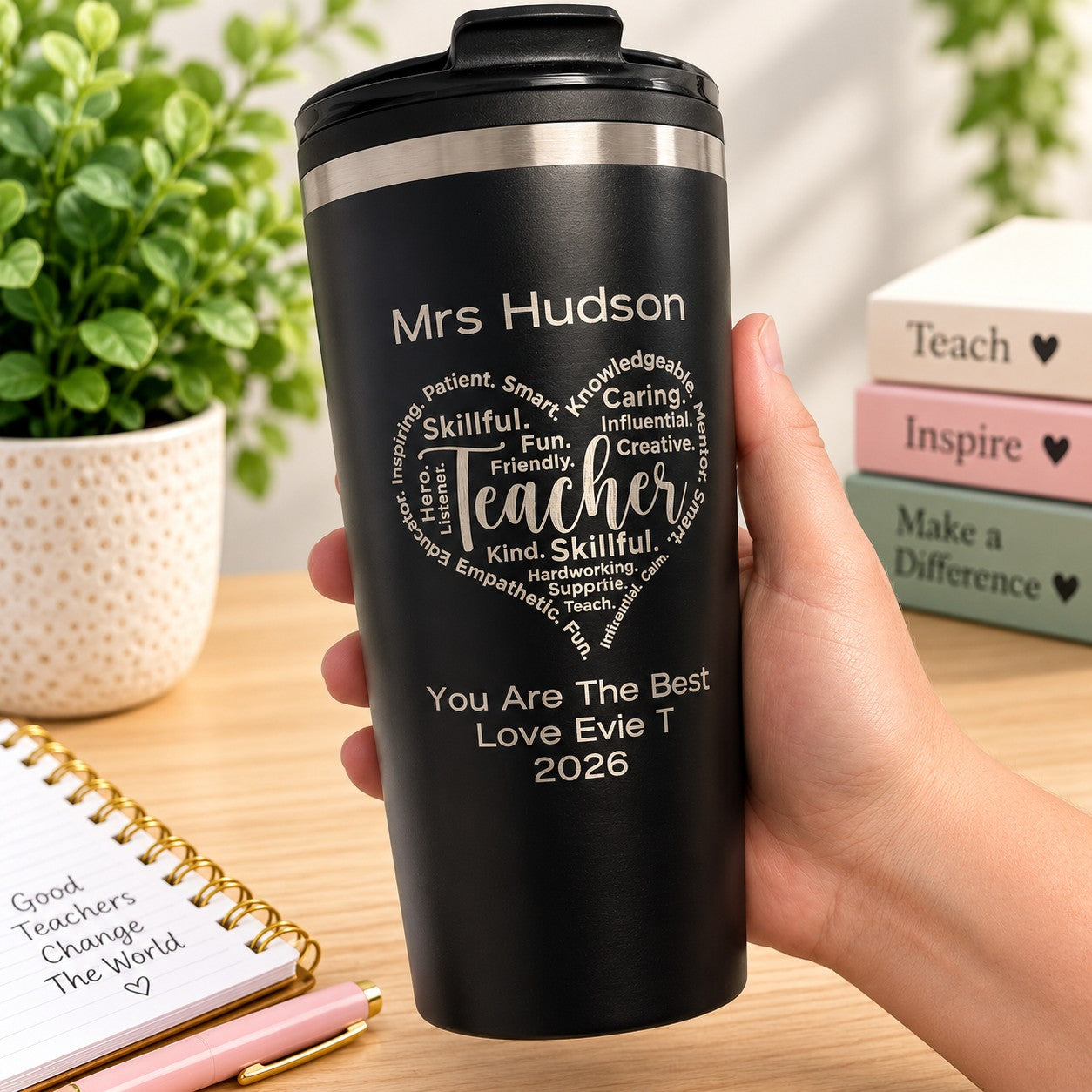 personalised travel mug for teacher