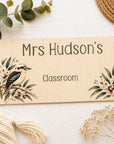 Teacher door sign