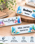 Under the sea personalised name badge for teachers and early childhood educators