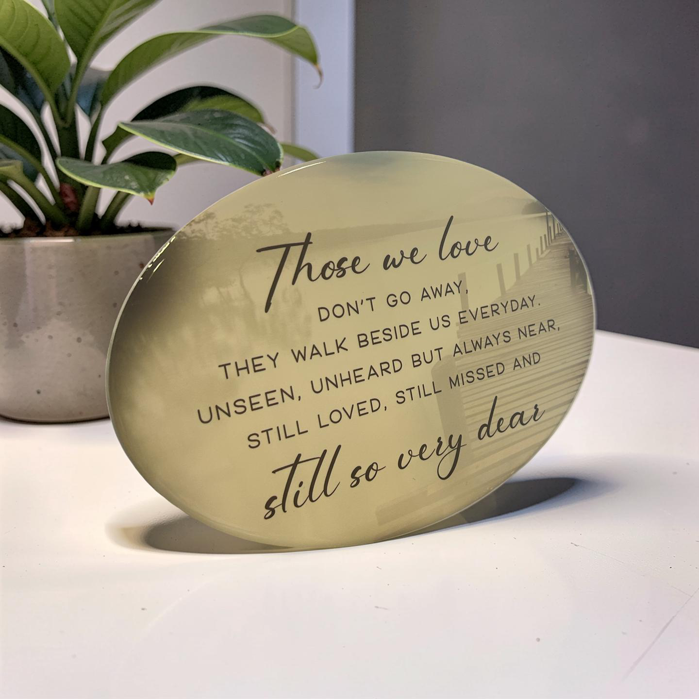 sympathy gift plaque