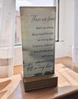 Those We love don't go away plaque