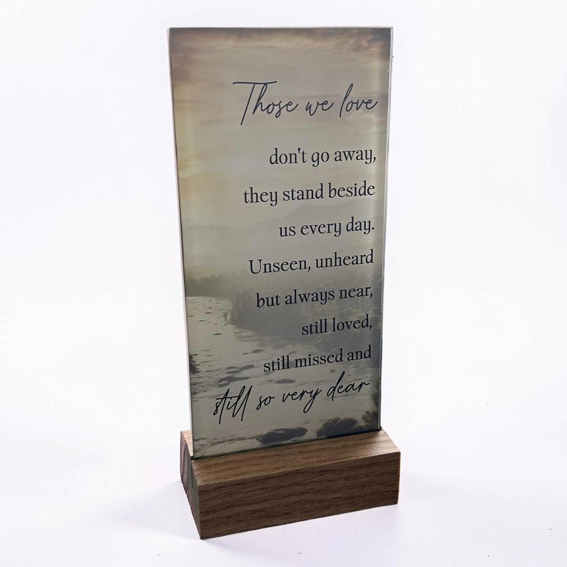 those we love plaque