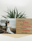 Romantic wooden photo keepsake