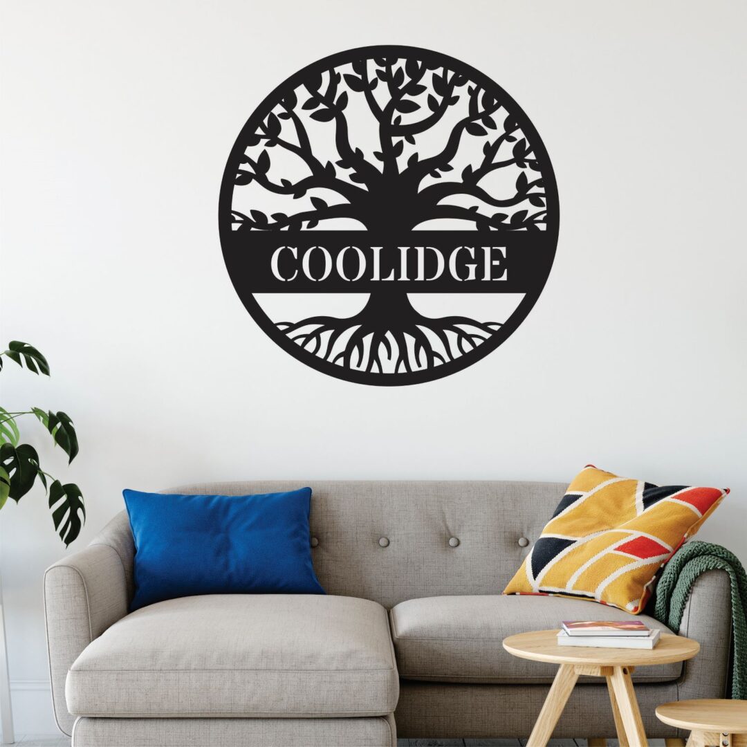family name sign, tree of life
