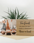 Personalised true friends pine photo block