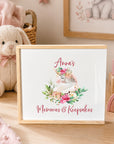 Wooden Keepsake Box - Unicorn Flower Bed