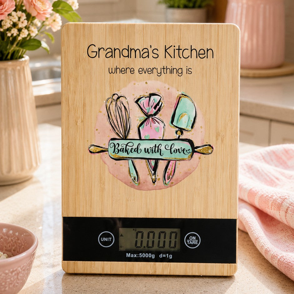 personalised kitchen scales
