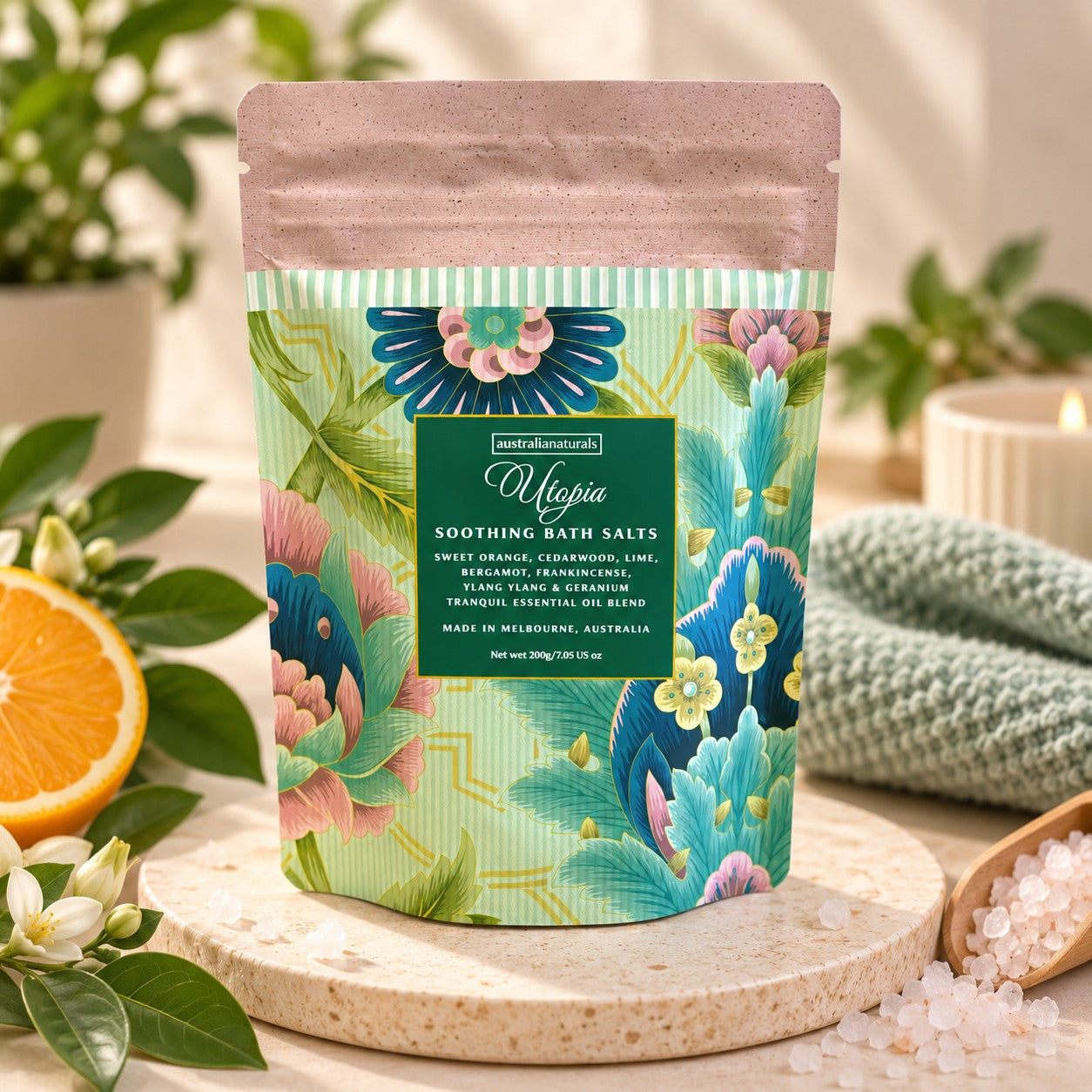 soothing bath salt blend