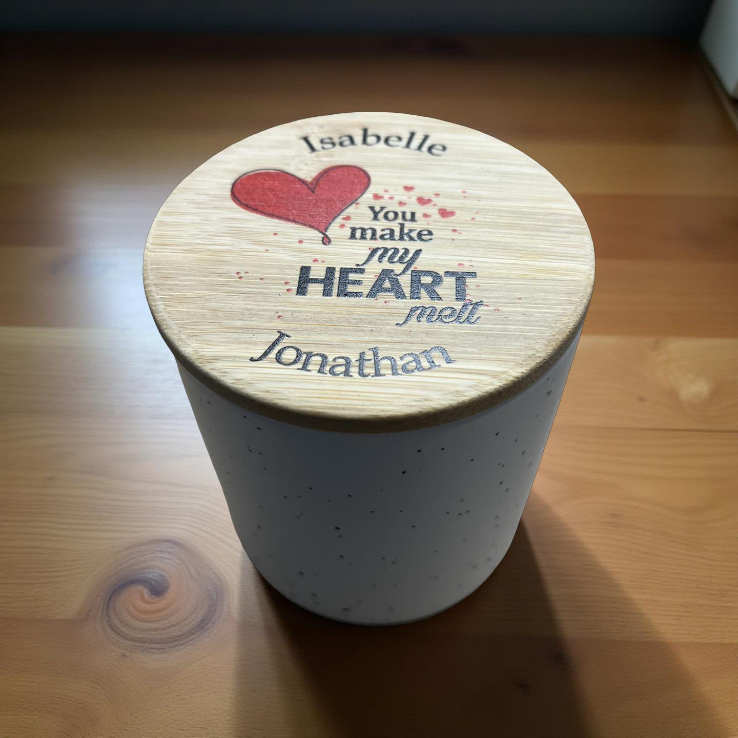 Custom name love candle Valentine’s gift