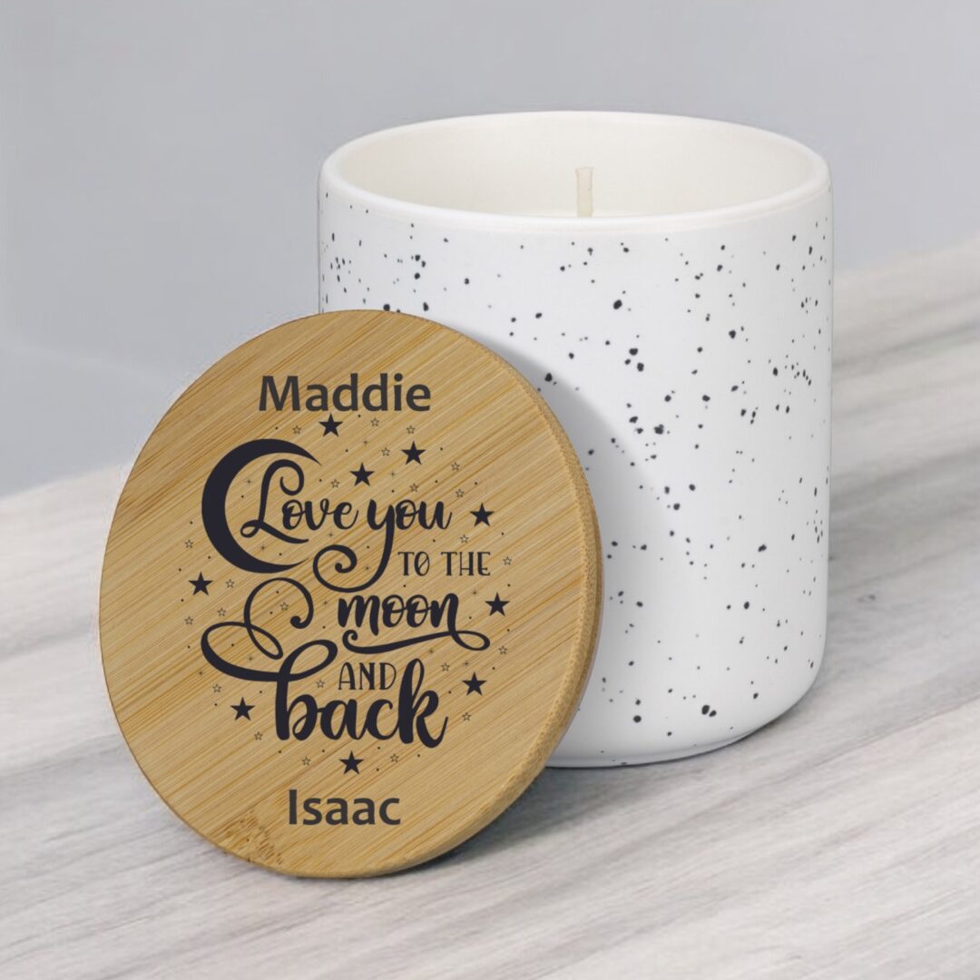 valentines day candle, personalised valentines gift