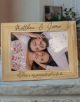 Personalised Valentine’s Day wooden photo frame