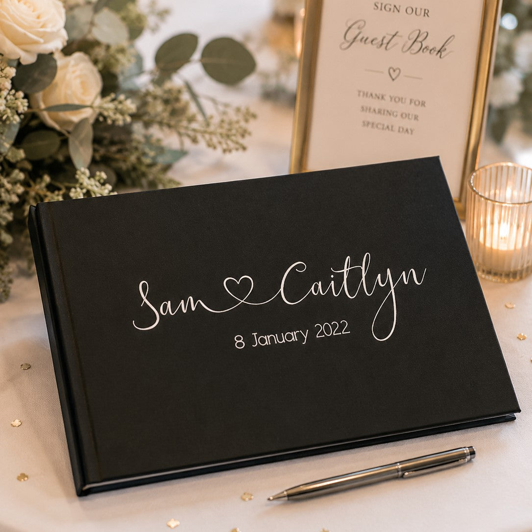 wedding guest book personalised