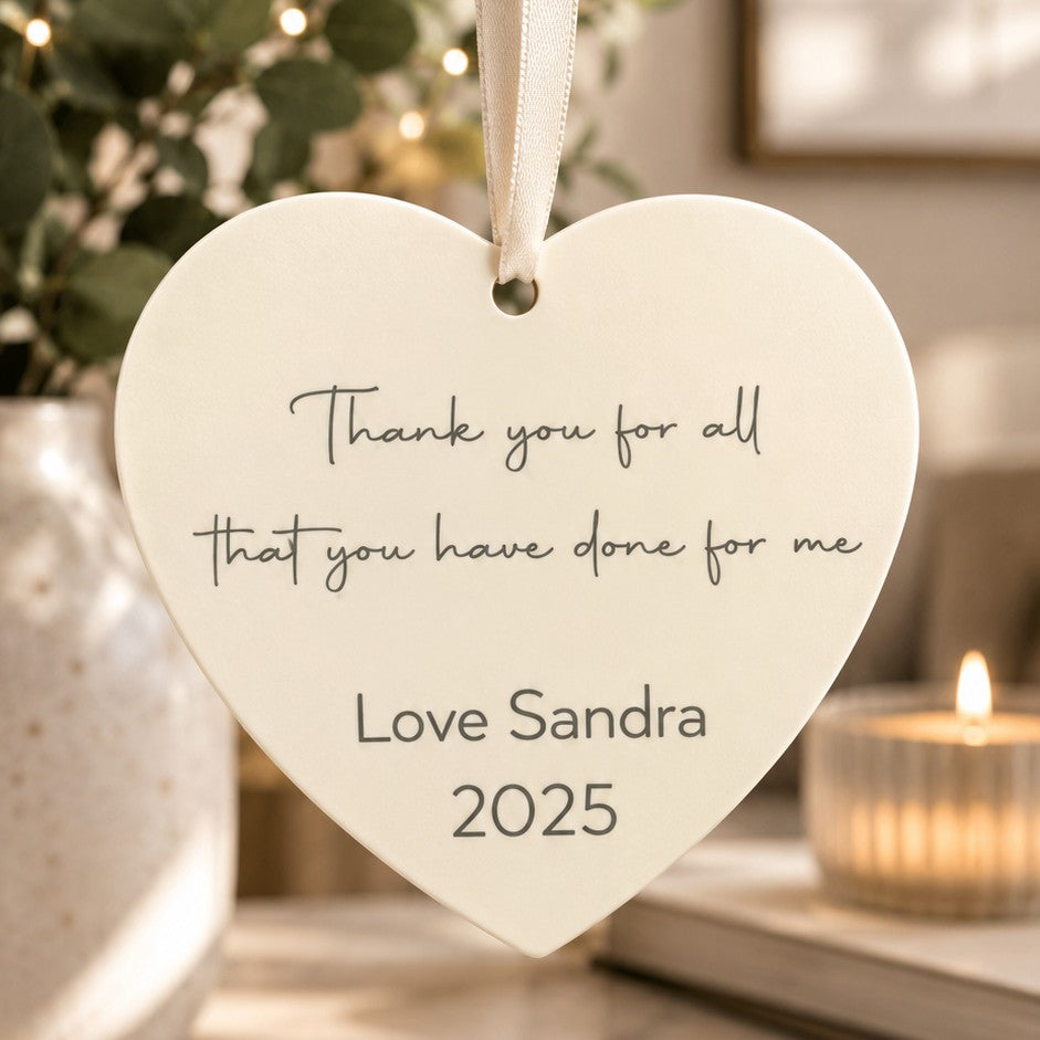 custom wording ornament