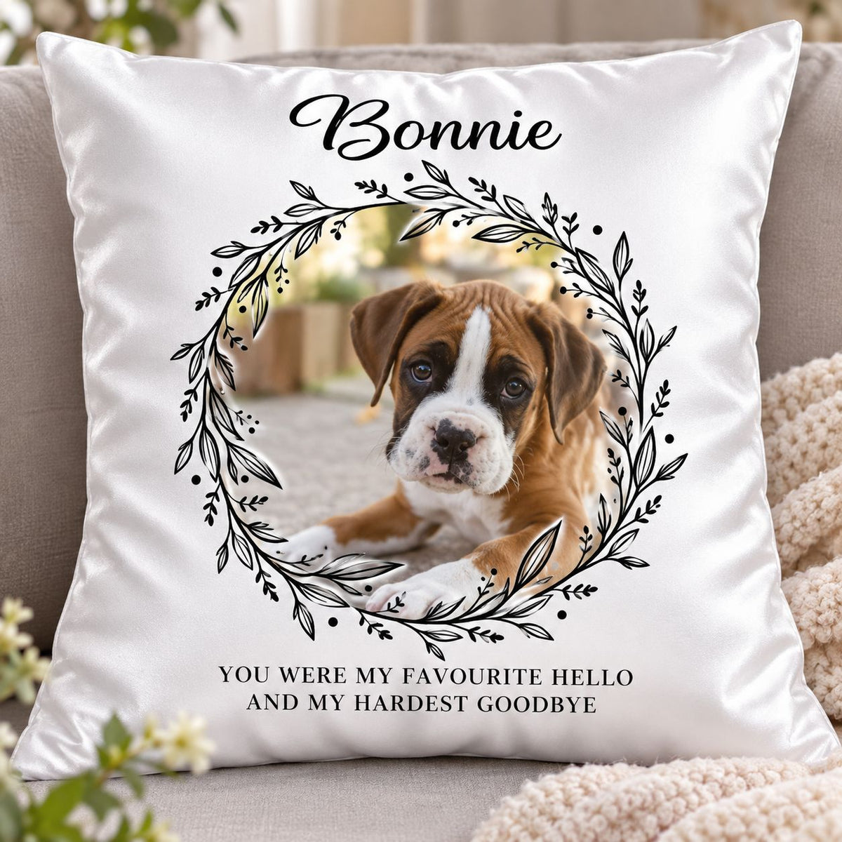 pet memorial pillow
