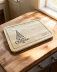 personalised christmas tree engraved chopping board
