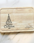 festive wooden chopping board christmas design