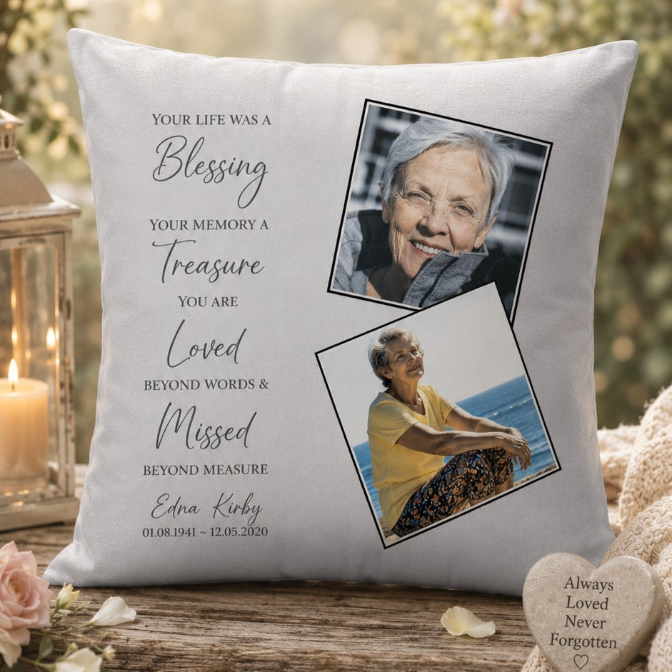 memorial pillow keepsake