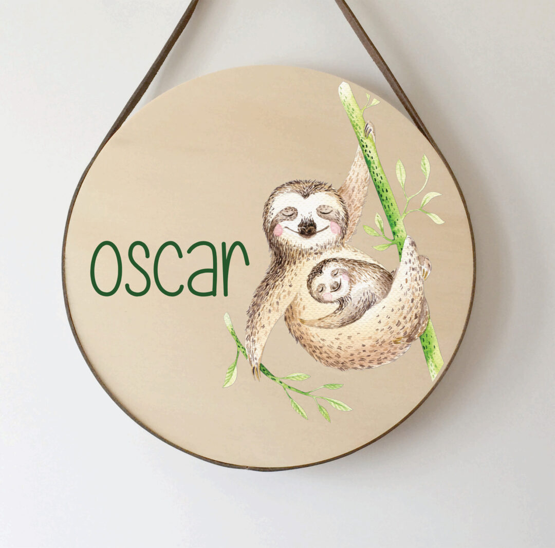 Name-plaques-Kids-name-plaque-Wooden-name-plaques-Childrens-name-sign-round-wooden-name-plaque