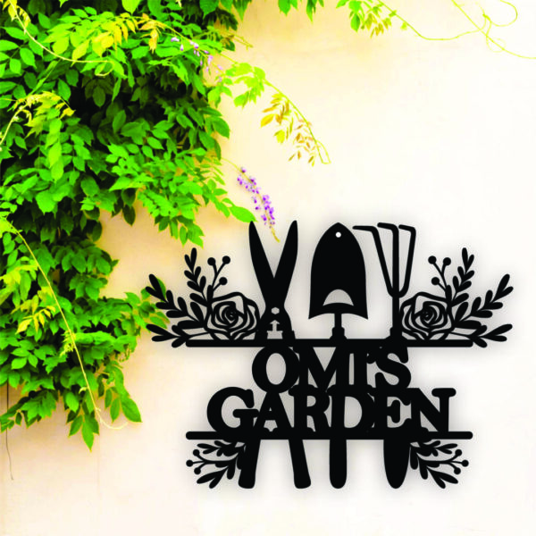 personalised garden sign, metal garden sign