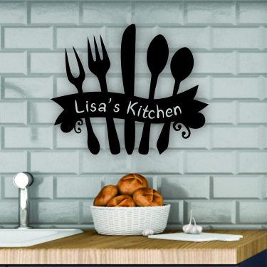 laser cut kitchen sign, personalised mothers day sign