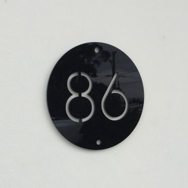 house number sign, address sign
