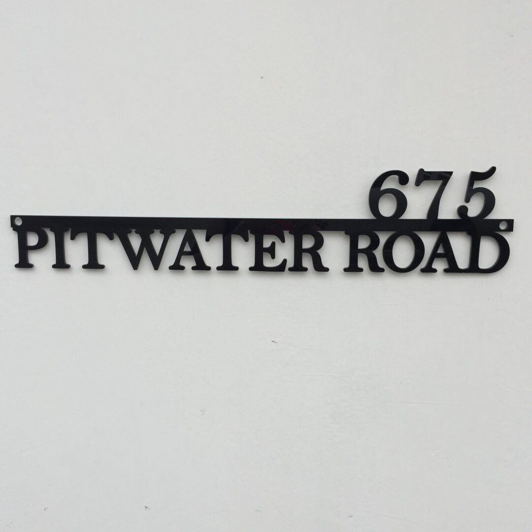 house number sign, address sign