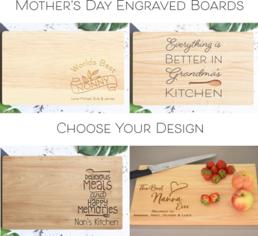 Mpthers day engraved boards, personalised chopping board