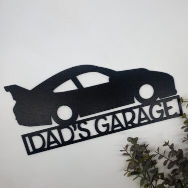 personalised garage sign. custom man sign