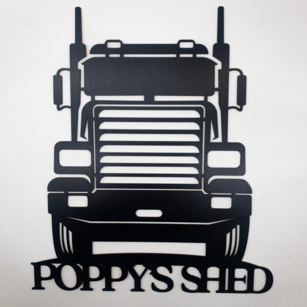 truck sign, personalised sign, laser cut sign