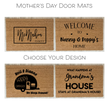 personalised door mat, mothers day gift