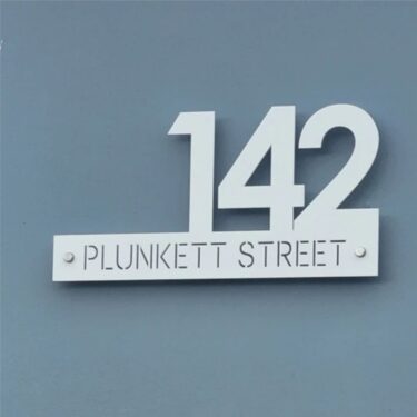 corporate gift house address sign