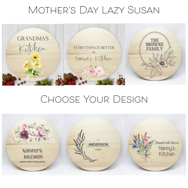 personalised lazy susan, mothers day gift