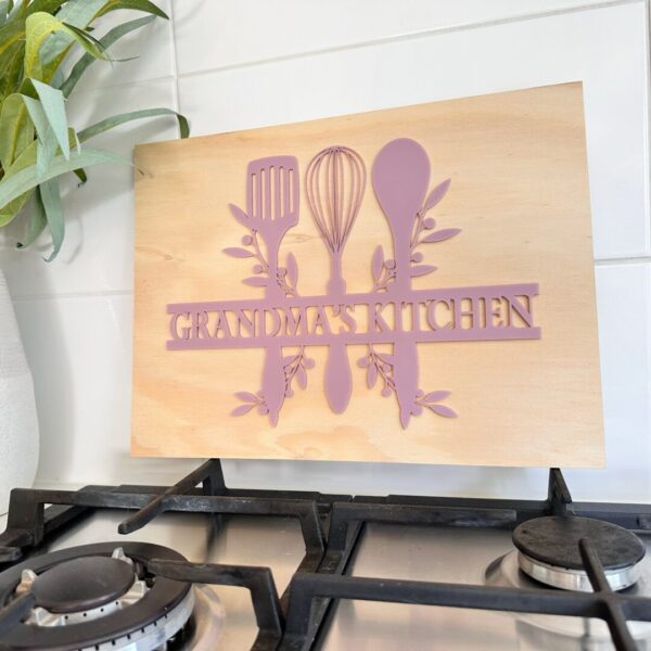 3D kitchen Sign, personalised mothers day gift