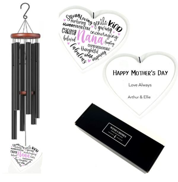 Personalised windchimes, Mothers day gift
