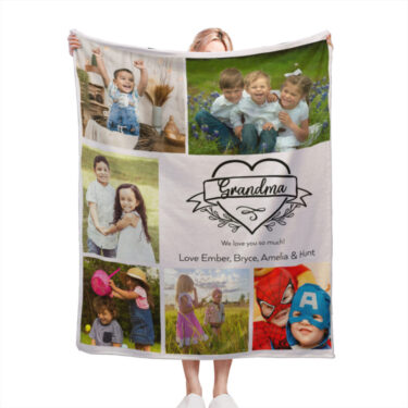 Photo Blanket, mothers day gift