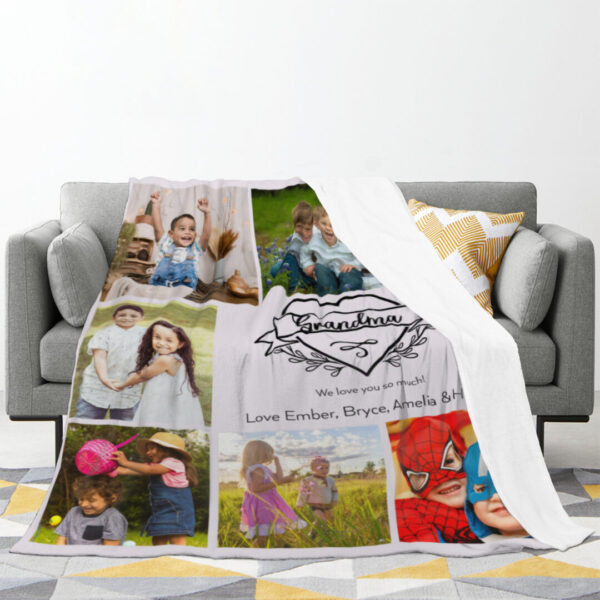 Photo Blanket, mothers day gift