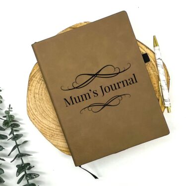 personalised leather book, mothers day gift